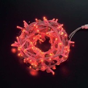 耐水100球LEDレッドスパンコールライト