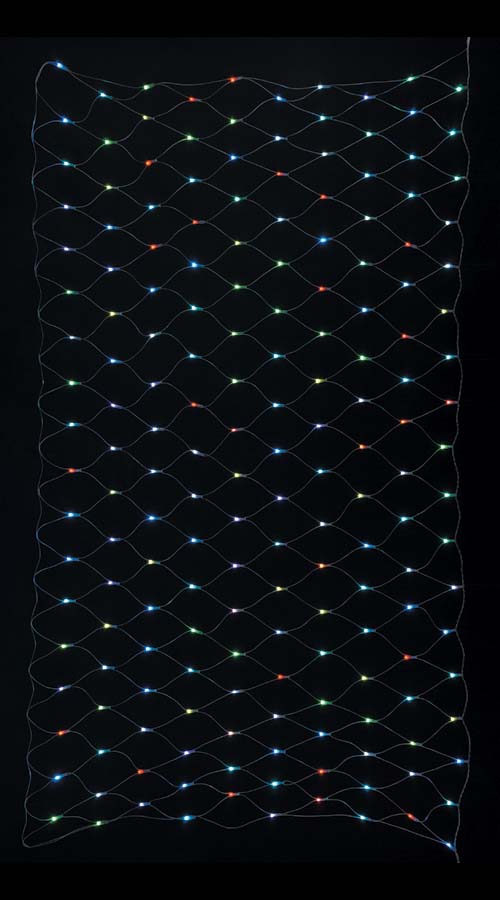 耐水180球広角型LED-RGBネットライト/クリアコード